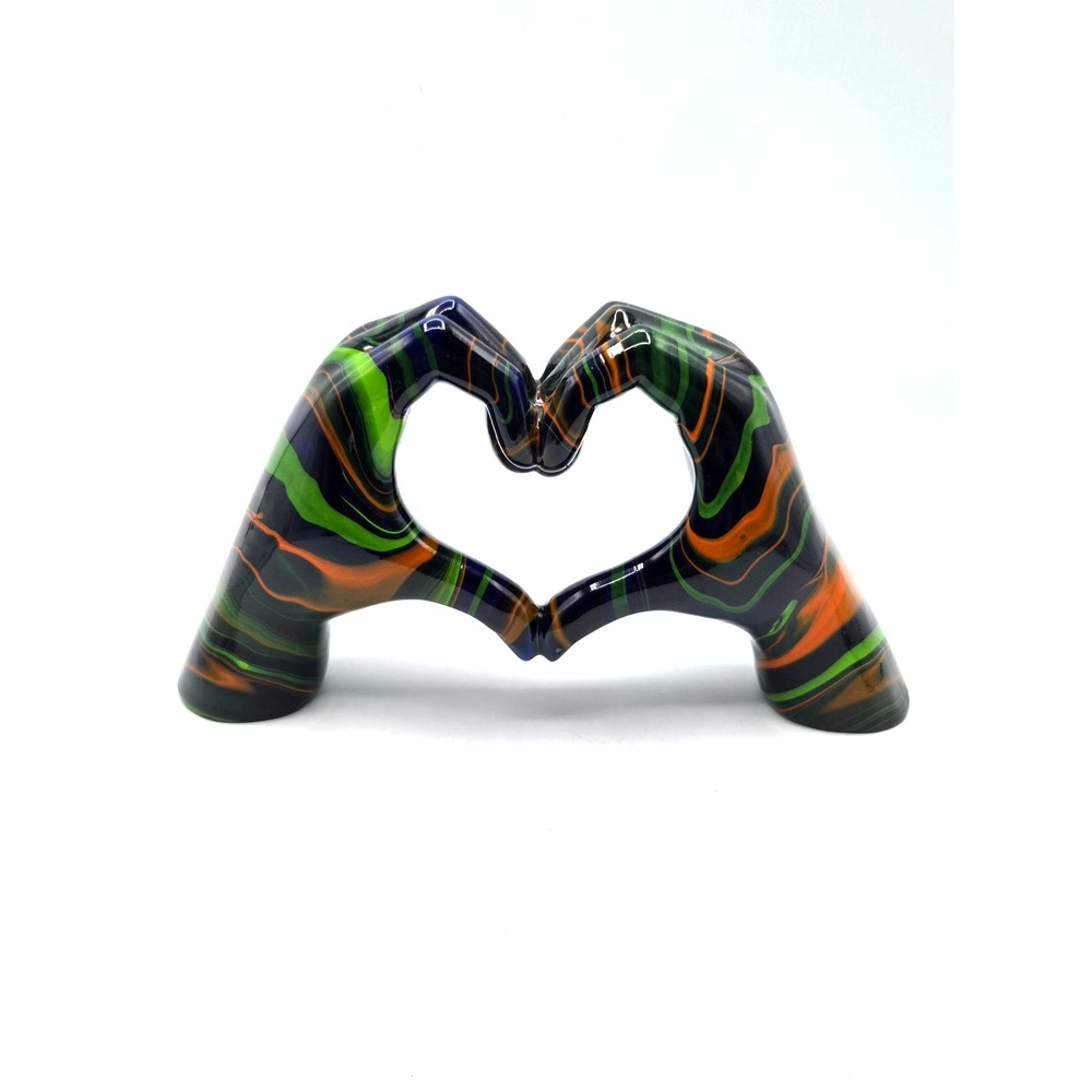 LOVE Heart Shape Hand Sculpture Ceramic Multicolor Home‎ & Office Decor